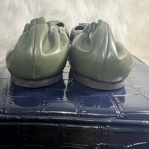 TORY BURCH GREEN MINNIE TRAVEL BALLET💚 - Picture 4 of 7